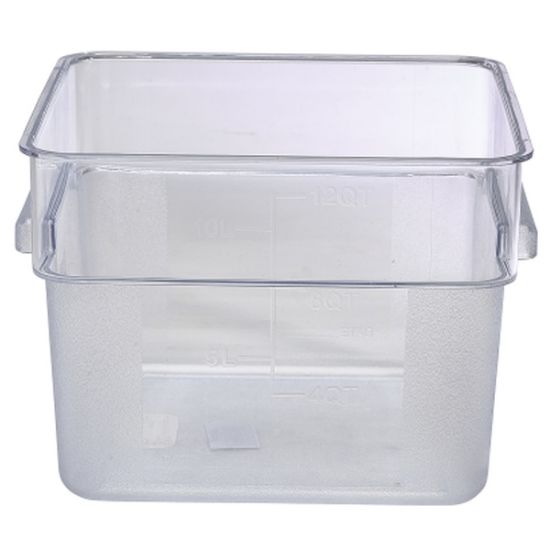 Picture of POLYCARBONATE 11.4 LTR SQUARE FOOD STORAGE CONTAINER WITH ETCHED MEASUREMENTS