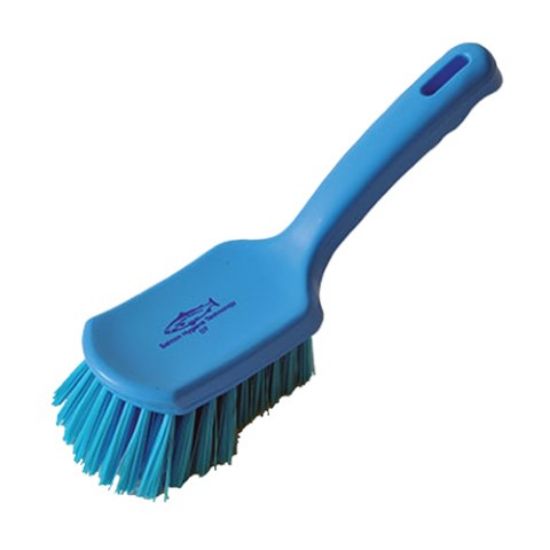 Picture of SHORT HANDLED STIFF CHURN BRUSH MEDIUM BLUE