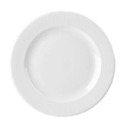 Picture of CASE OF 12 BAMBOO FOOTED PLATE 10.8" WHITE