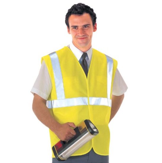 Picture of HIVIS VEST 1 BAND LARGE/XLARGE YELLOW