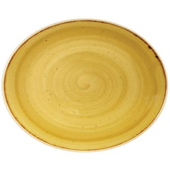 Picture of STONECAST ORBIT OVAL COUPE PLATE 7.75" MUSTARD (12)