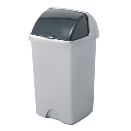 Picture of ADDIS ROLL TOP BIN 24LTR METALLIC