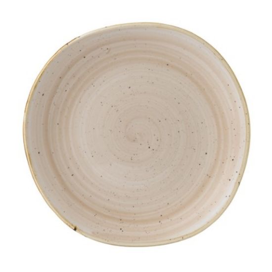 Picture of STONECAST NUTMEG CREAM ORGANIC ROUND PLATE 10.375" (12)