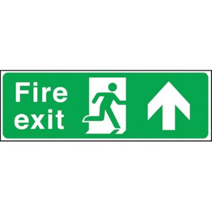 Picture of FIRE EXIT MAN RUNNING ARROW UP RIGID