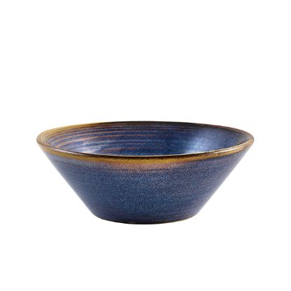 Picture of TERRA PORCELAIN AQUA BLUE CONICAL BOWL 14CM  (6)