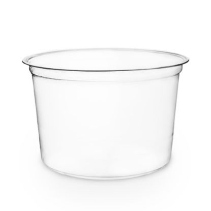 Picture of CASE OF (500) VEGWARE PLA ROUND DELI CONTAINER 16OZ