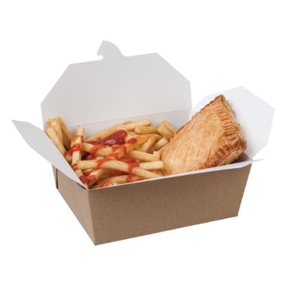 Picture of COMPOSTABLE MULTI FOOD BOX 1250ML   (250)