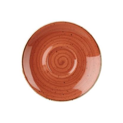 Picture of CASE OF 12 STONECAST CAPPUCCINO SAUCER 6.25" 15.6cm ORANGE