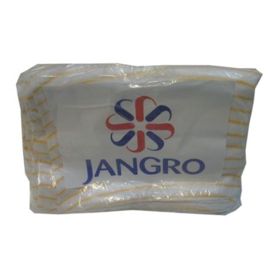 Picture of JANGRO YELLOW STRIPE DISHCLOTH 12X16" (PACK OF 10)