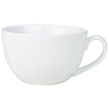 Picture of GENWARE PORCELAIN WHITE BOWL SHAPED CUP 25CL 8.75oz  (6)