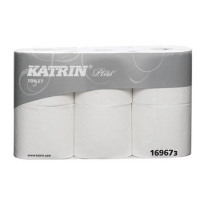 Picture of KATRIN PLUS LUXURY EMBOSSED TOILET ROLL 143SHT 3 PLY (48)