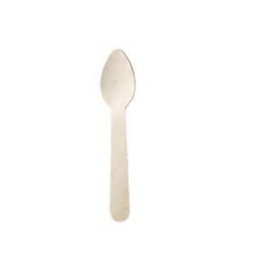 Picture of DISPOSABLE WOODEN TEA SPOON (1000)