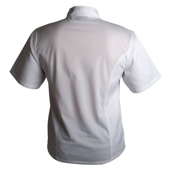 Picture of CHEFS COOLBACK PRESS STUD JACKET SHORT SLEEVE WHITE SIZE XXLARGE