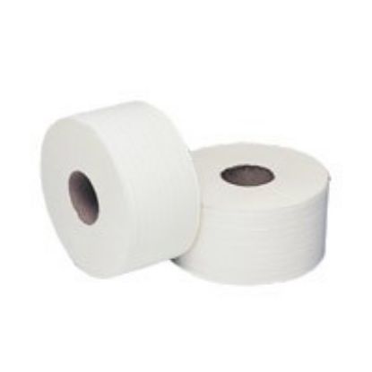 Picture of JANGRO MINI JUMBO TOILET ROLL 150M X 90MM 2¼" CORE 2 PLY (12))