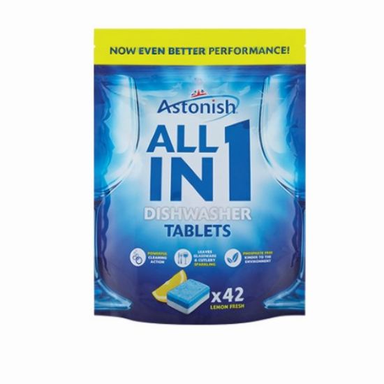 Picture of ASTONISH ALL IN ONE DISHWASHER TABLETS x 42