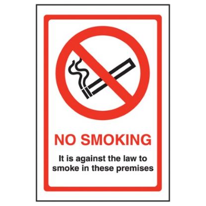 Picture of OFFENCE TO SMOKE INTERIOR SELF ADHESIVE 200X150MM