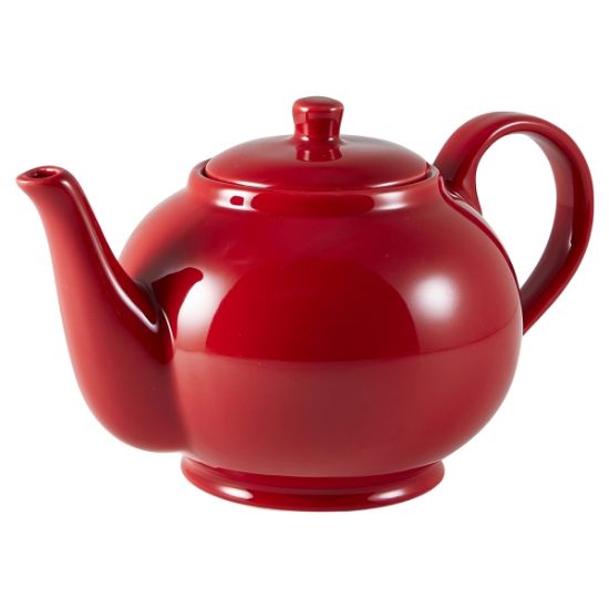 Picture of GENWARE PORCELAIN RED TEAPOT 85CL 30oz     (6)