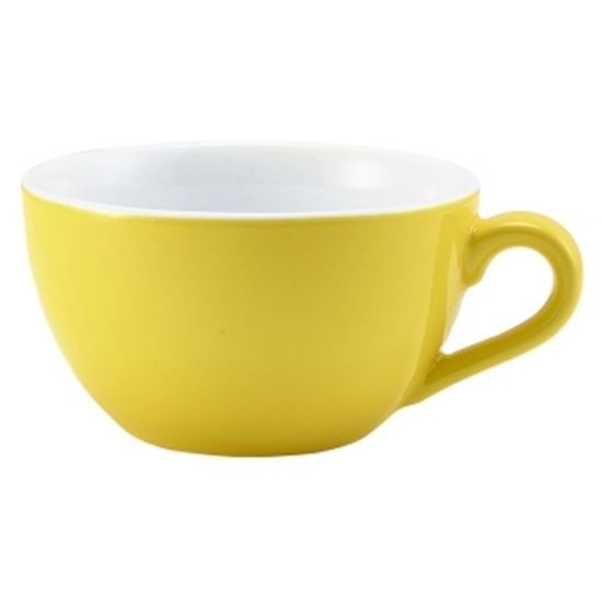 Picture of GENWARE PORCELAIN YELLOW BOWL SHAPED CUP 17.5CL 6oz   (6)