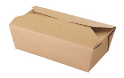 Picture of KRAFT MICROWAVEABLE PAPERBOARD BOX 985ML     (250)