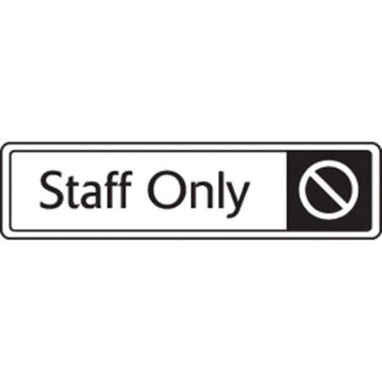 Picture of STAFF ONLY SIGN 8X3" 