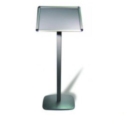 Picture of A3 SINGLE SIDED ANGLED MENU DISPLAY STAND - SILVER