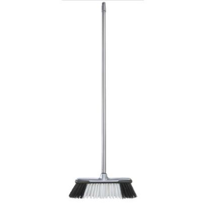 Picture of PLASTIC STIFF BROOM WITH HANDLE SILVER