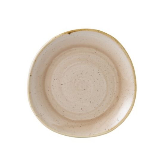 Picture of STONECAST NUTMEG CREAM ORGANIC ROUND PLATE 8.25" (12)