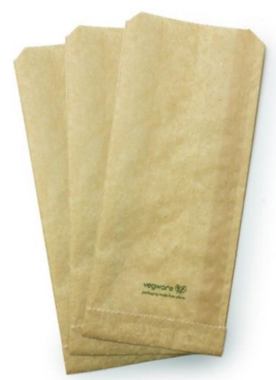 Picture of THERMA DOUBLE LAYER GREASE RESISTANT BROWN PAPER BAG 5" X 2" X 11.5" (500)