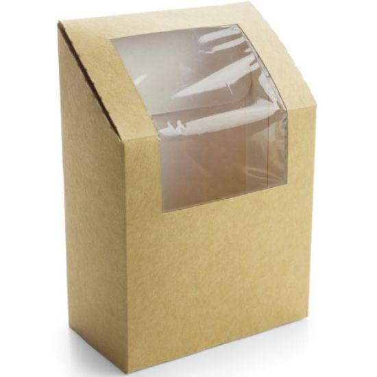 Picture of CASE OF 500 VEGWARE TORTILLA / WRAP BOX KRAFT