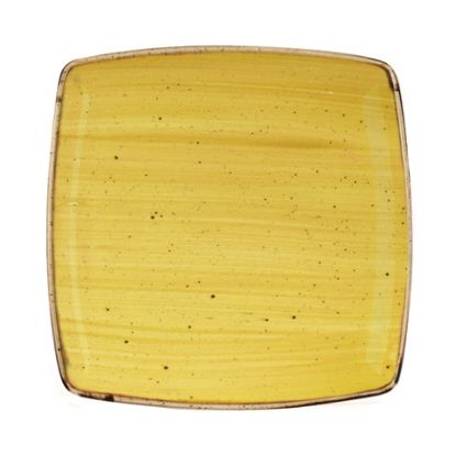 Picture of STONECAST DEEP SQUARE PLATE 10.5" MUSTARD SEED YELLOW (6)