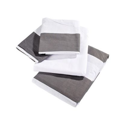 Picture of SINGLE STRIPED GREY LINEN SET