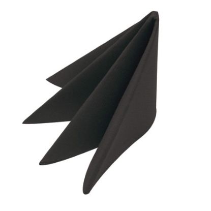 Picture of AIRLAID NAPKIN 40CM BLACK x 50