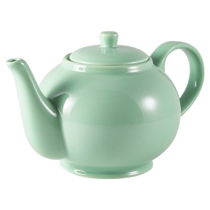 Picture of GENWARE PORCELAIN GREEN TEAPOT 45CL 15.75oz     (6)