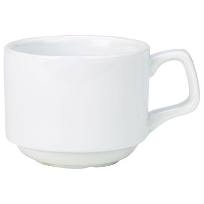 Picture of GENWARE PORCELAIN WHITE STACKING CUP 20CL 7oz  (6)