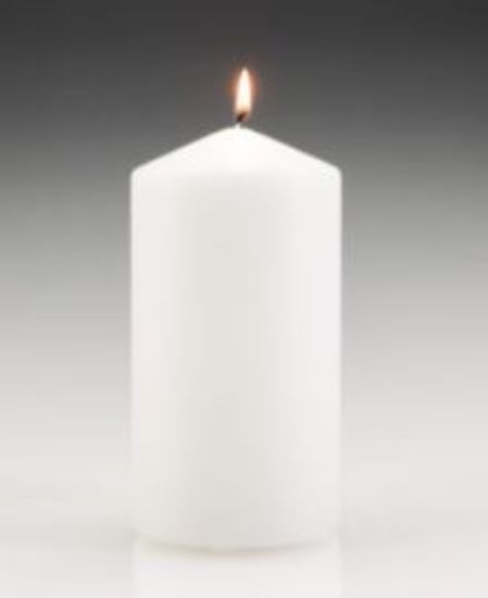 Picture of PILLAR CANDLE 80/150 WHITE (10)