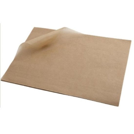 Picture of GREASEPROOF PAPER PRECUT 25X20CM BROWN         (1000)