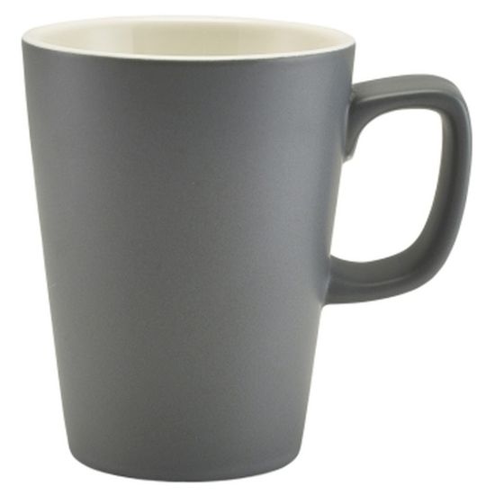 Picture of GENWARE PORCELAIN MATT GREY LATTE MUG 34CL 12oz   (6)