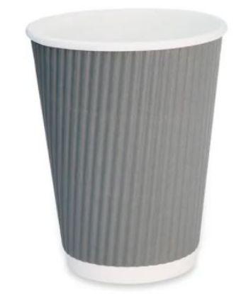 Picture of CASE OF 500 GREY 12oz SIGNATURE TRIPLE WALL COFFEE CUP