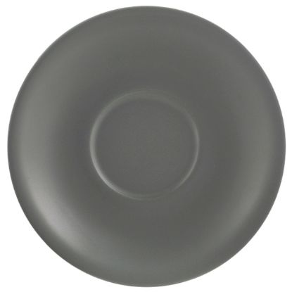 Picture of GENWARE PORCELAIN MATT GREY SAUCER 12CM   (6)