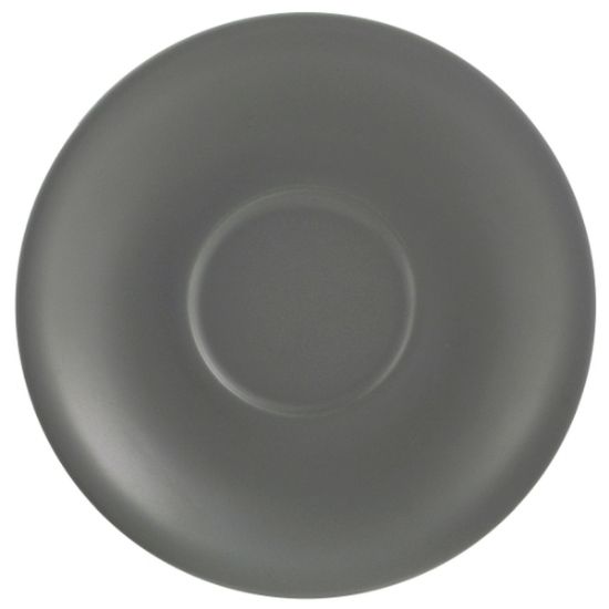 Picture of GENWARE PORCELAIN MATT GREY SAUCER 13.5CM    (6)