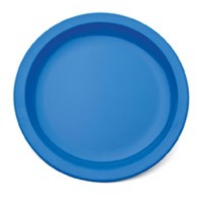 Picture of POLYCARB NARROW RIM PLATE 9" BLUE (12)