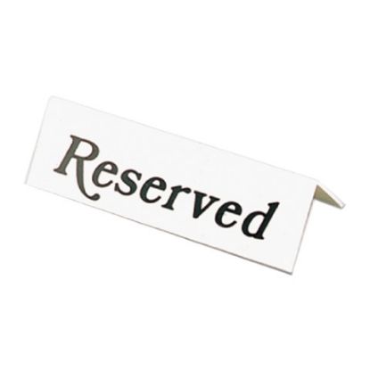 Picture of RESERVED TENT SIGN WHITE (5)