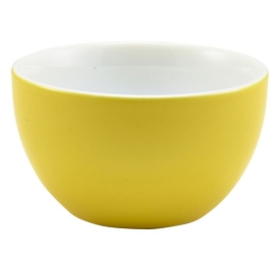 Picture of GENWARE PORCELAIN YELLOW SUGAR BOWL 17.5CL 6oz   (6)