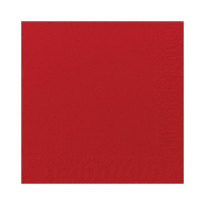 Picture of PACK OF 300 TISSUE COCKTAIL NAPKIN 24CM 2PLY RED