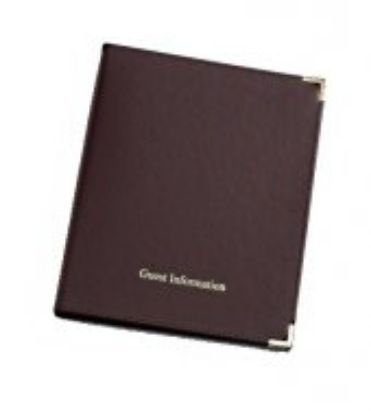 Picture of HOTEL GUEST INFORMATION ROOM FOLDER BURGUNDY  (10)