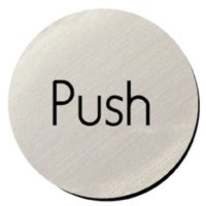 Picture of PUSH DOOR DISC SELF ADHESIVE METALLIC DIA75MM