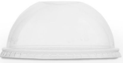 Picture of PACK OF (50) PLA DOME LID WITH STRAW HOLE 96MM 96 SERIES