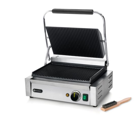 Picture of HENDI LARGE  PANINI GRILL RIBBED TOP AND BOTTOM 47x37x21CM