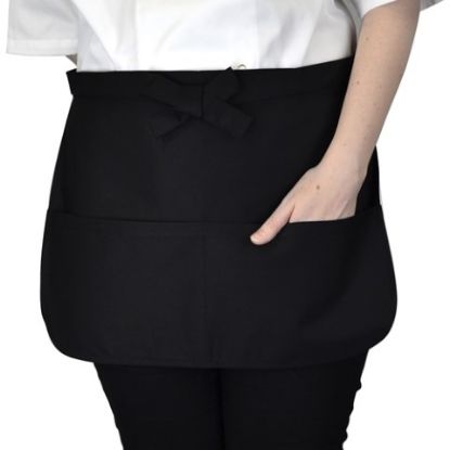 Picture of BISTRO APRON WITH POCKET BLACK