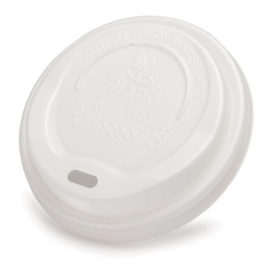 Picture of PACK OF 50 RECYCLABLE SIP THRU HOT CUP LID 8OZ WHITE